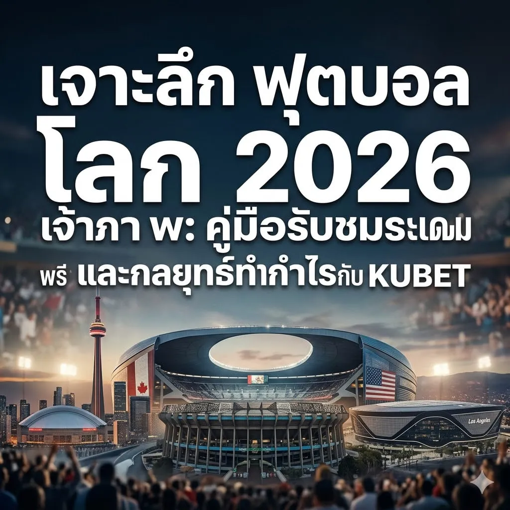 เจาะลึก ฟุตบอล โลก 2026 เจ้าภาพ: คู่มือรับชมระดับพรีเมียมและกลยุทธ์ทำกำไรกับ KUBET