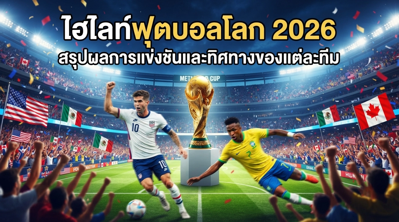 ไฮไลท์ฟุตบอลโลก 2026: สรุปผลการแข่งขันและทิศทางของแต่ละทีม